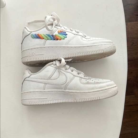 The Nike Air Force 1 Low Rainbow Lace Swoosh - Picture 6 of 7